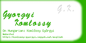 gyorgyi komlossy business card